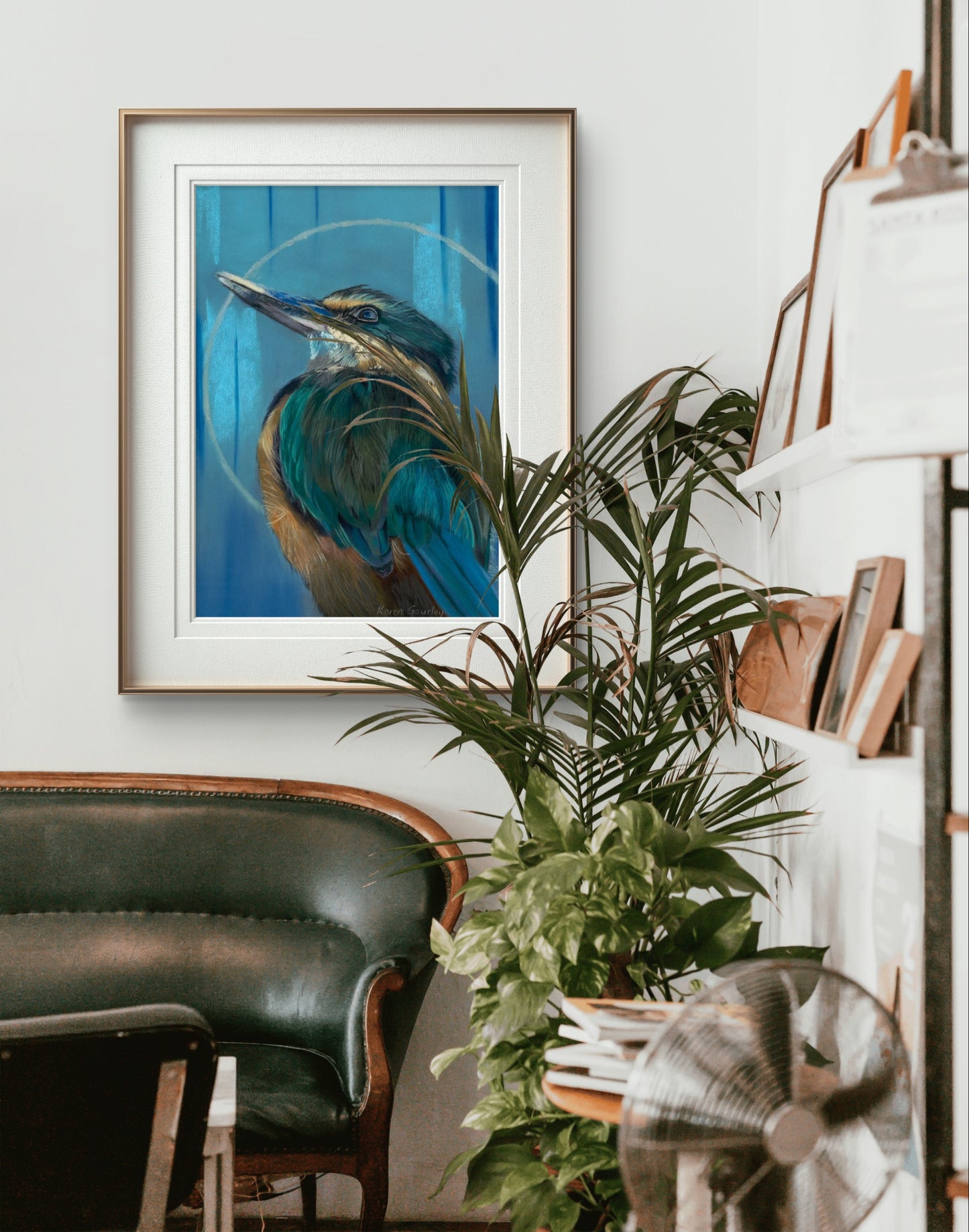 Sacred Kotare Kingfisher - Limited Edition Fine Art Print