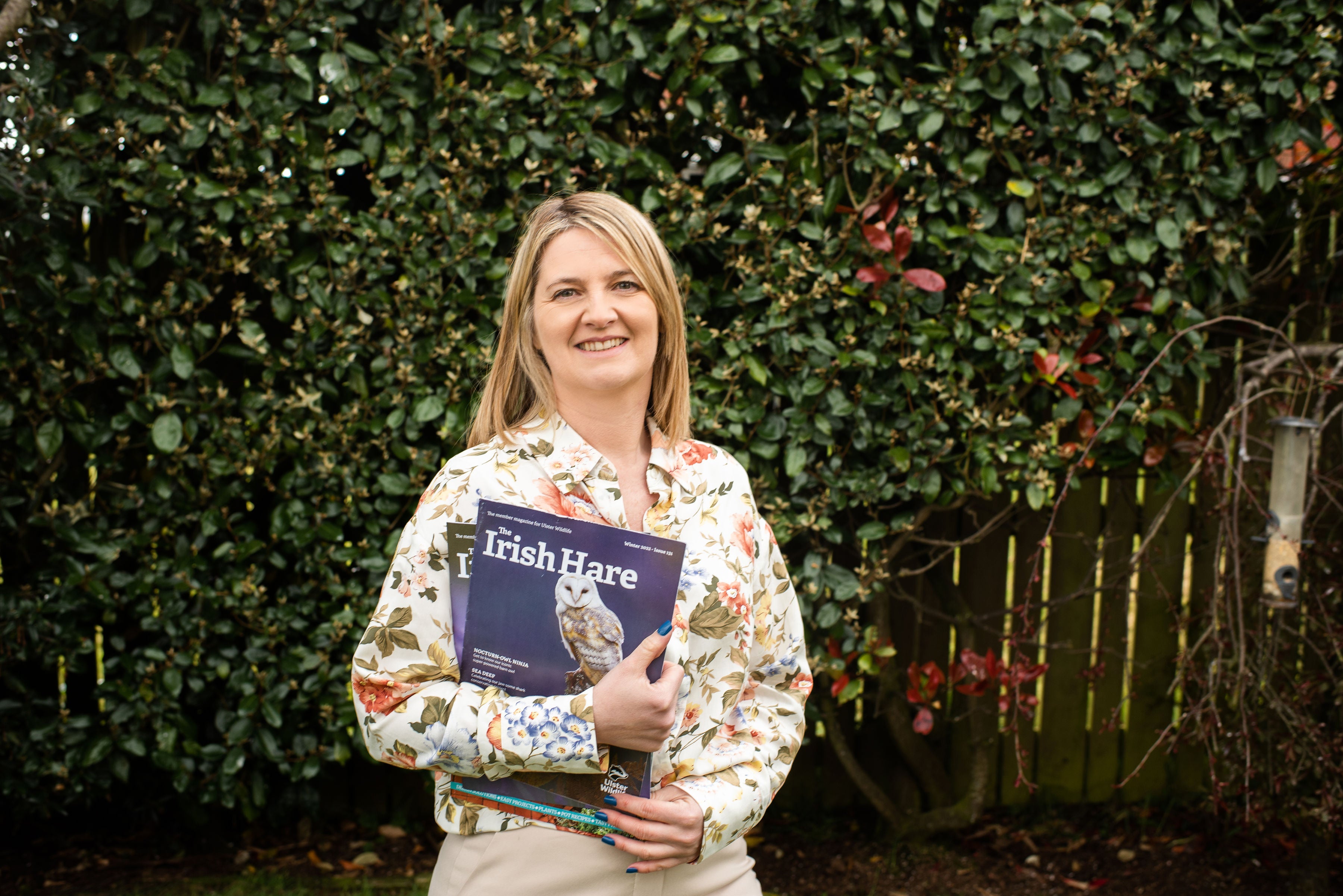 Karen Gourley with Ulster Wildlife magazine