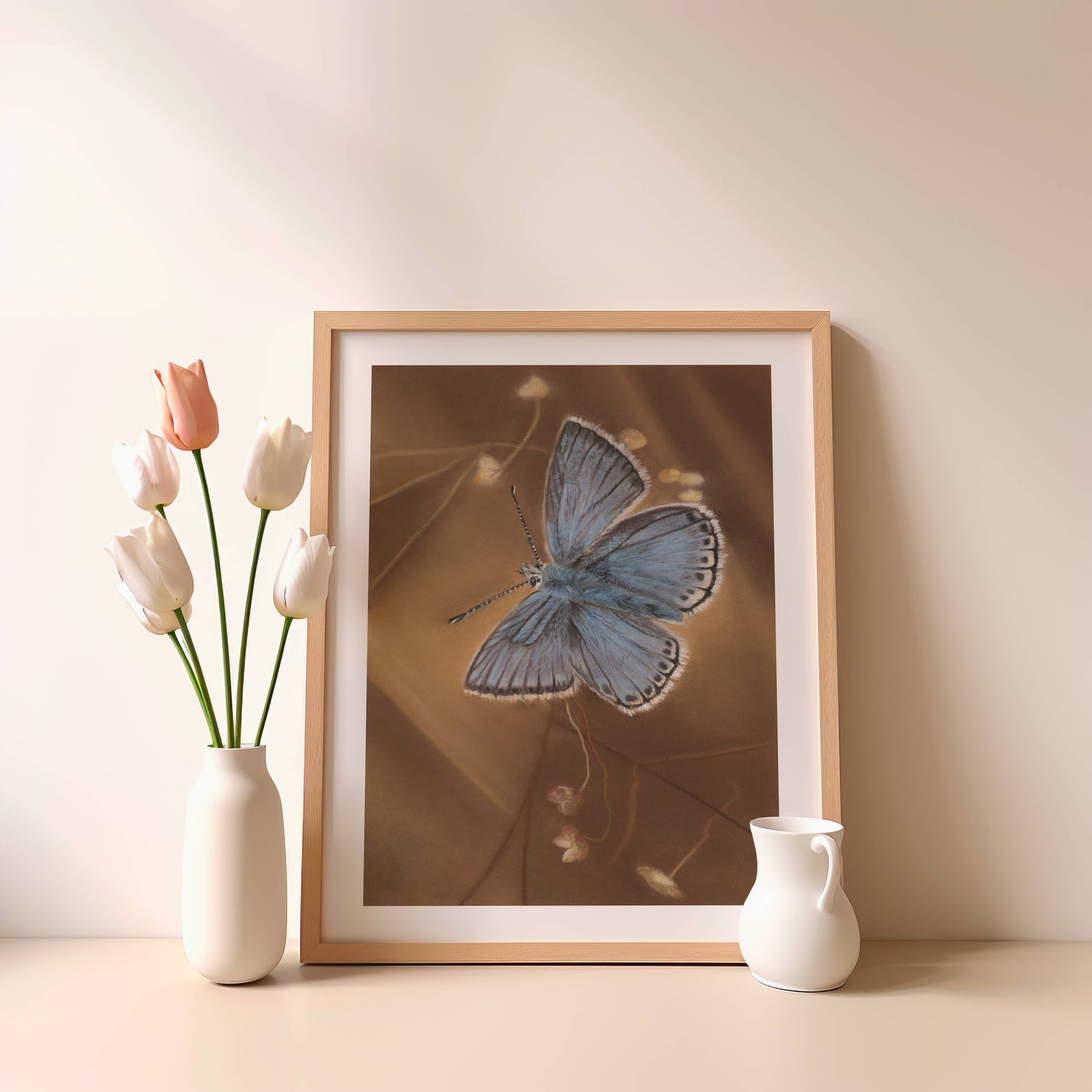 Chalkhill Blue Butterfly Fine Art Print