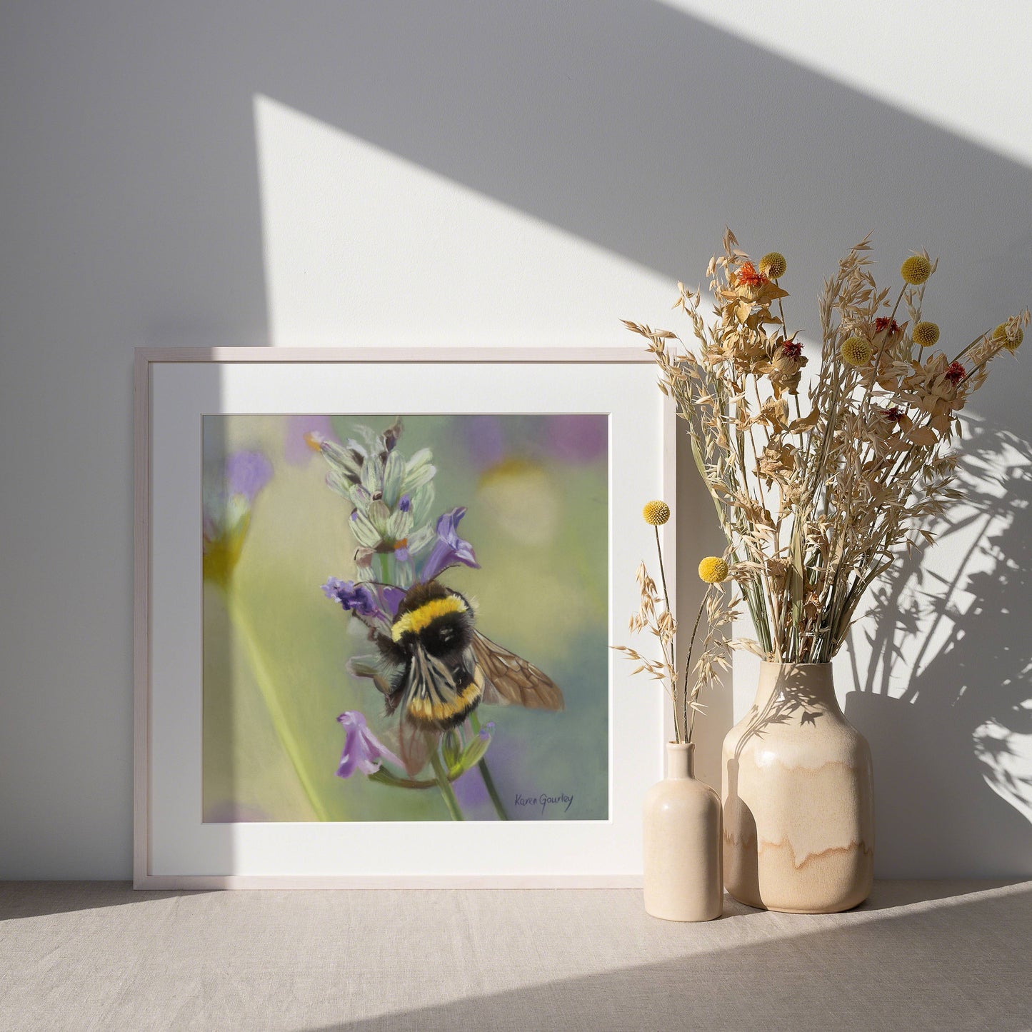 bumble bee art print