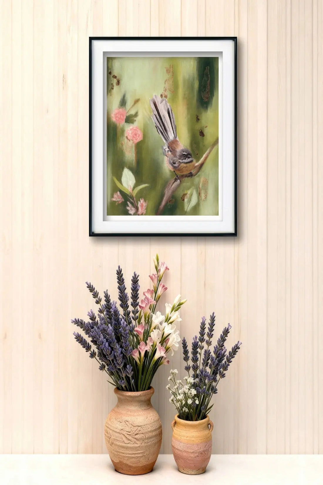 Just Passing Through fantail fine art print by Karen Gourley