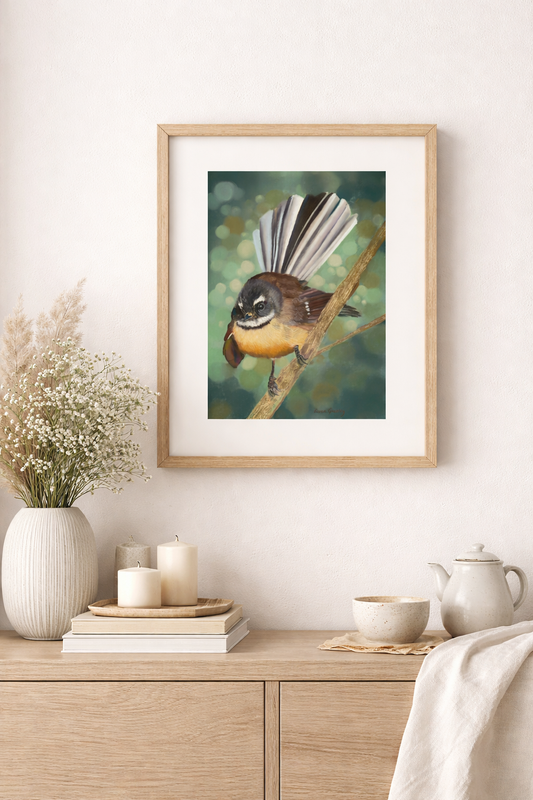 The Following Fantail - Limited Edition Fine Art Print