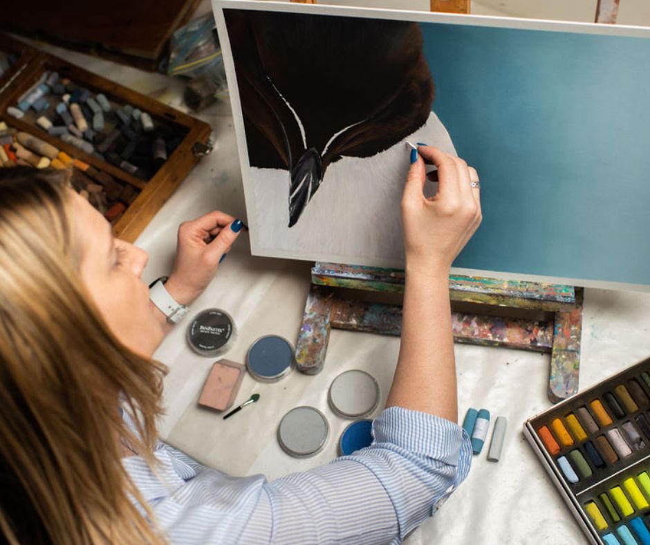 Karen Gourley Artist working in soft pastels and pan pastels