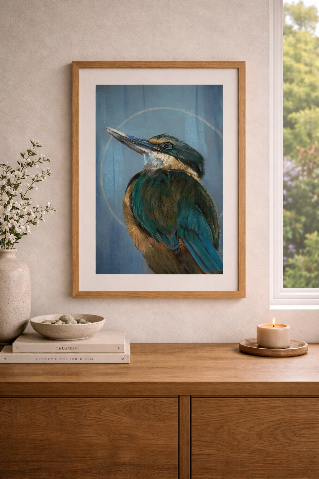 Kotare Sacred Kingfisher - Limited Edition Fine Art Print