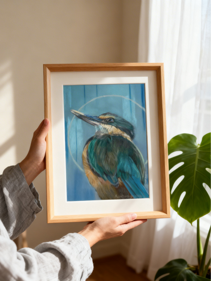 Kotare Sacred Kingfisher - Limited Edition Fine Art Print