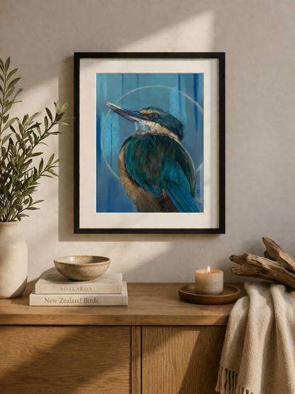 Kotare Sacred Kingfisher - Limited Edition Fine Art Print