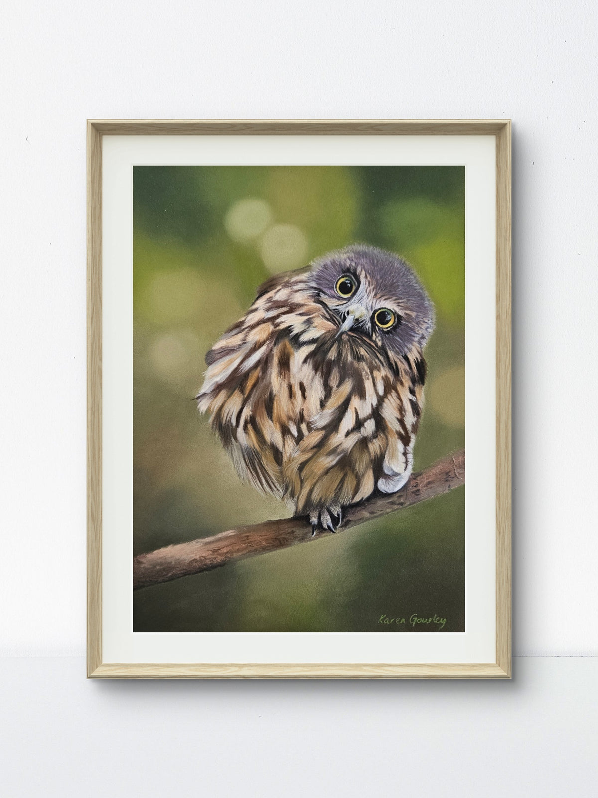 Wide Awake - Ruru Karen Gourley Artist